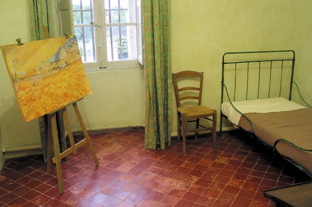 De kamer van Van Gogh in de kliniek Saint-Paul de Mausole