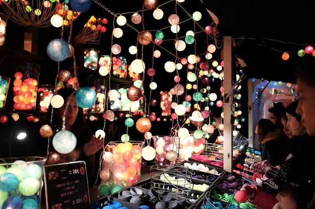 Kerstmarkt op de Place d'Italie