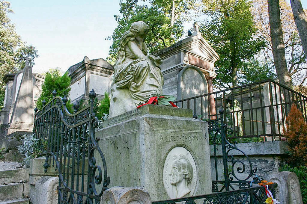 Père-Lachaise, F. Chopin's graf