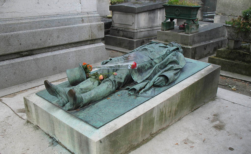 Père-Lachaise begraafplaats: Graf van Victor Noir