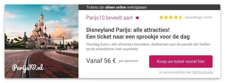Tickets voor Disneyland Parijs