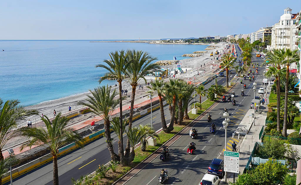 Wandeling rond de Promenade des Anglais Wandeling rond de Promenade des Anglais