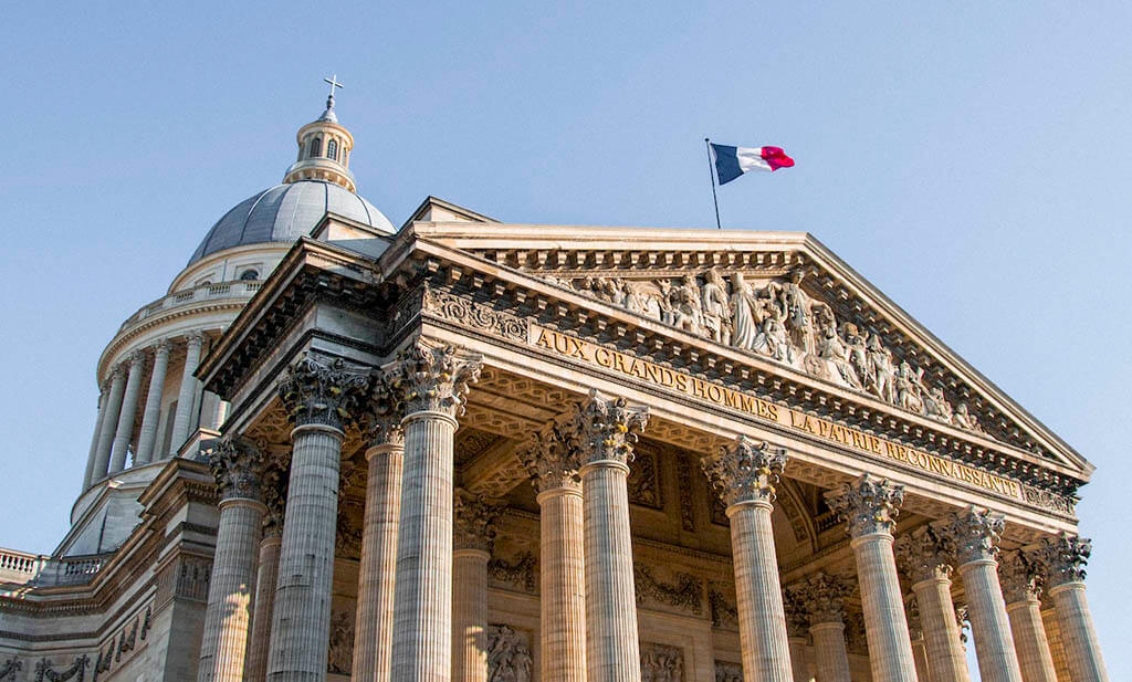 De architectuur van het Panthéon