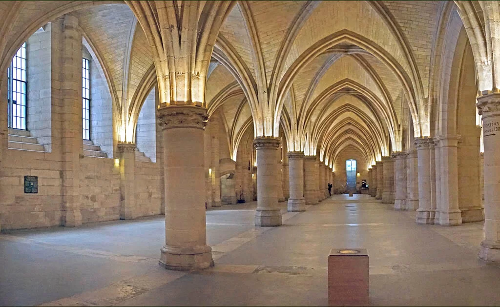De Salle des gens d'armes in de Conciergerie Conciergerie in Parijs