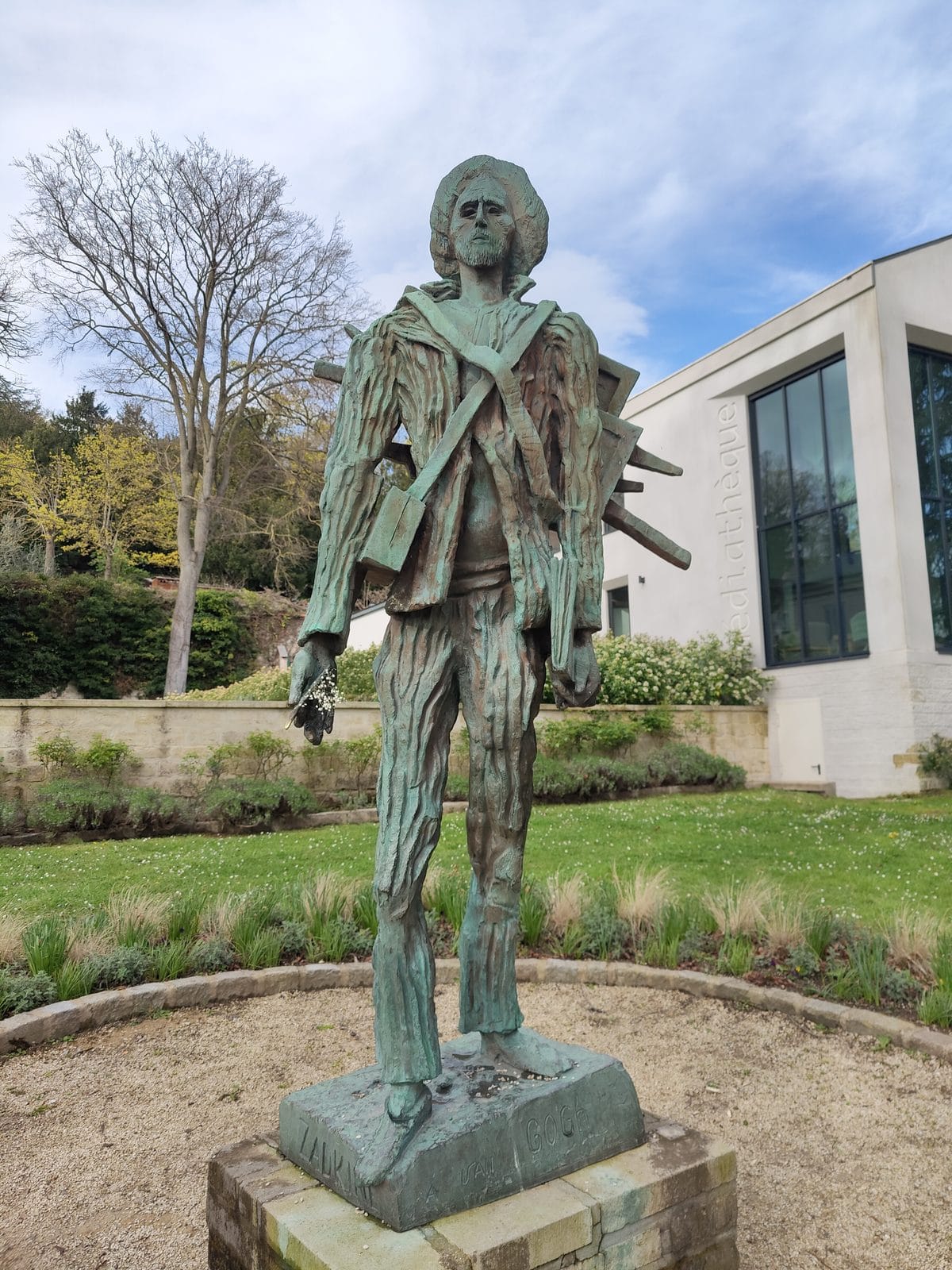 Het Van Gogh-monument in het Parc Van Gogh in Auvers-sur-Oise
